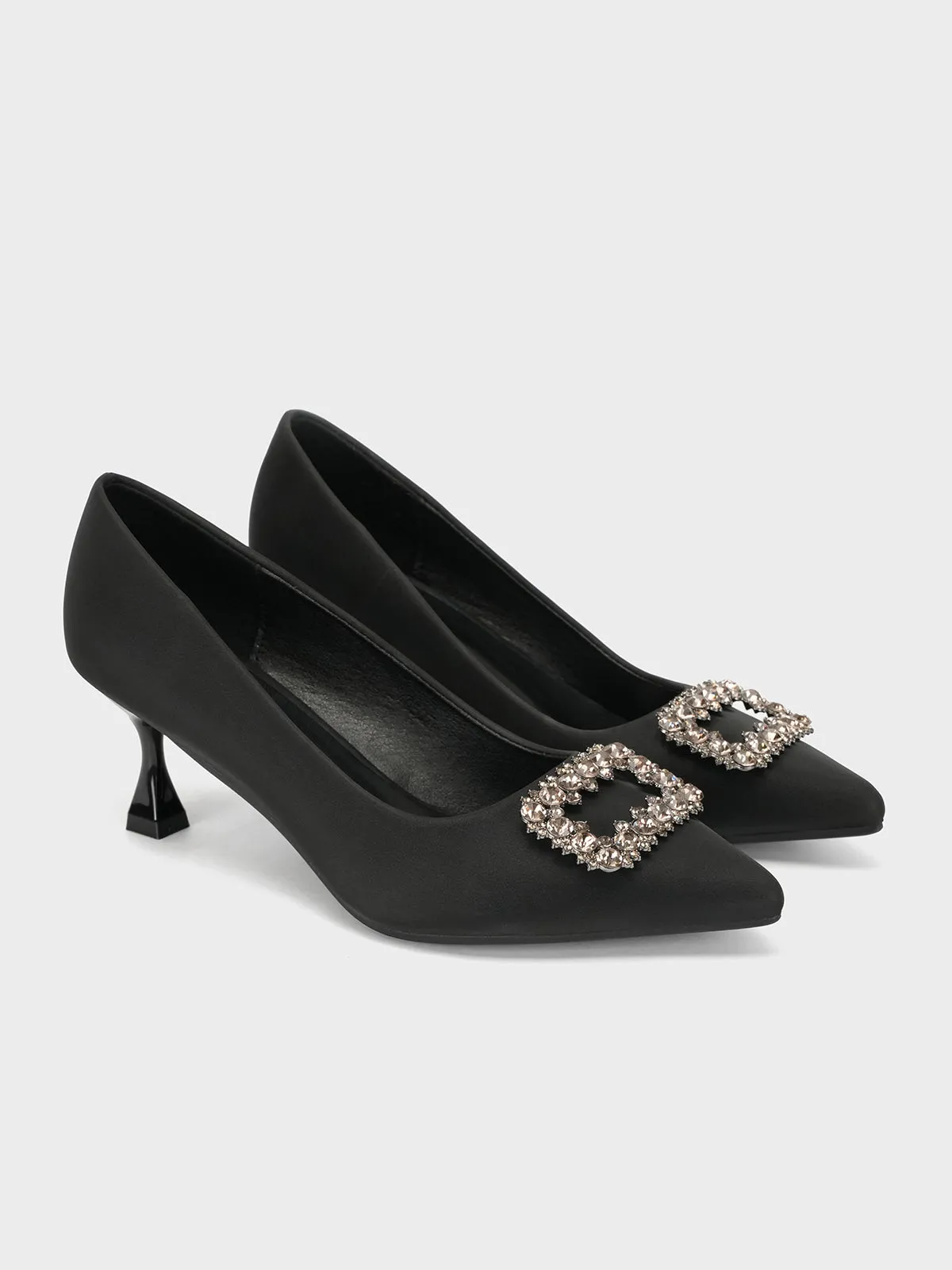 Womens "FENUKU" Diamante Brooch Courts