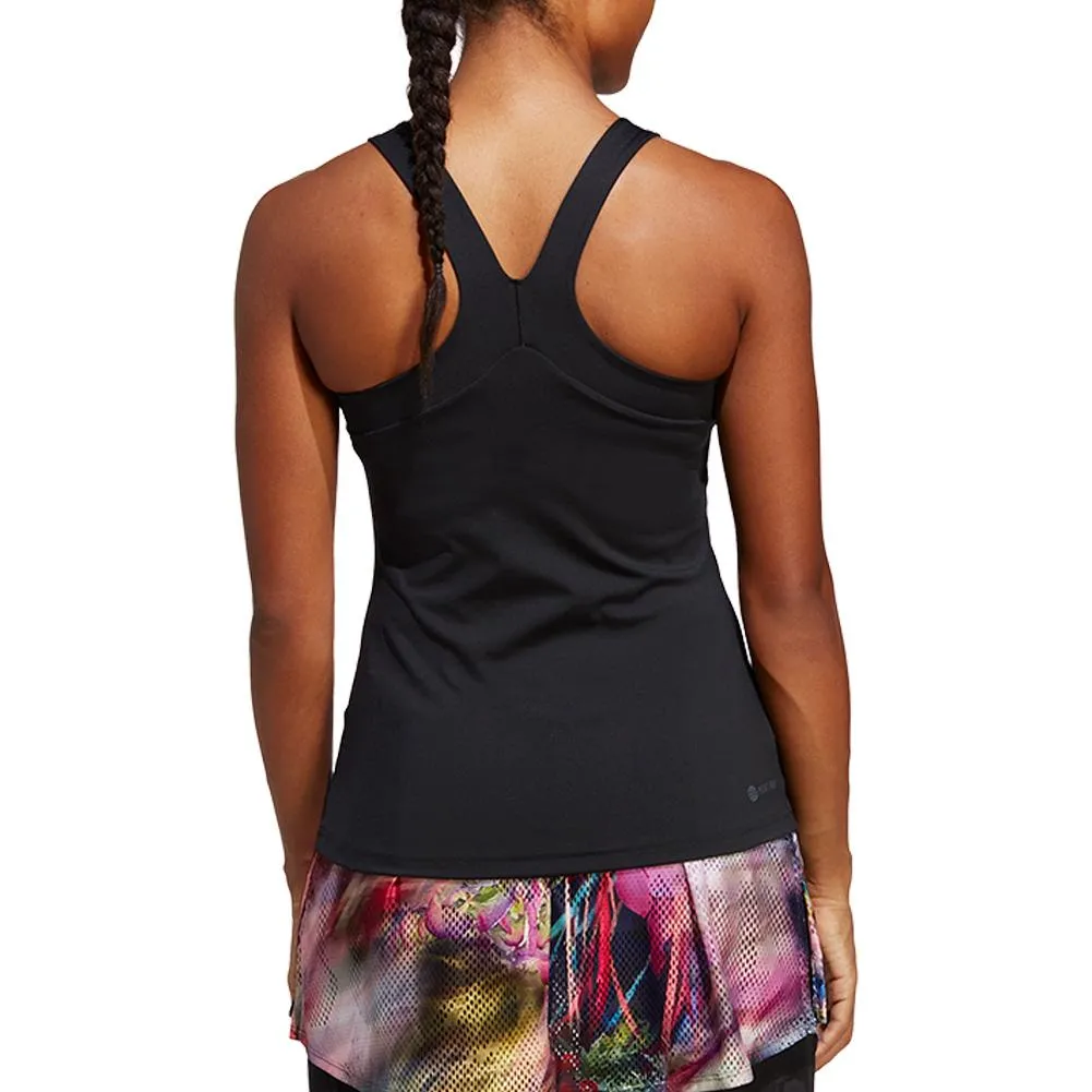 Women's Y-Back Tennis Tank Black