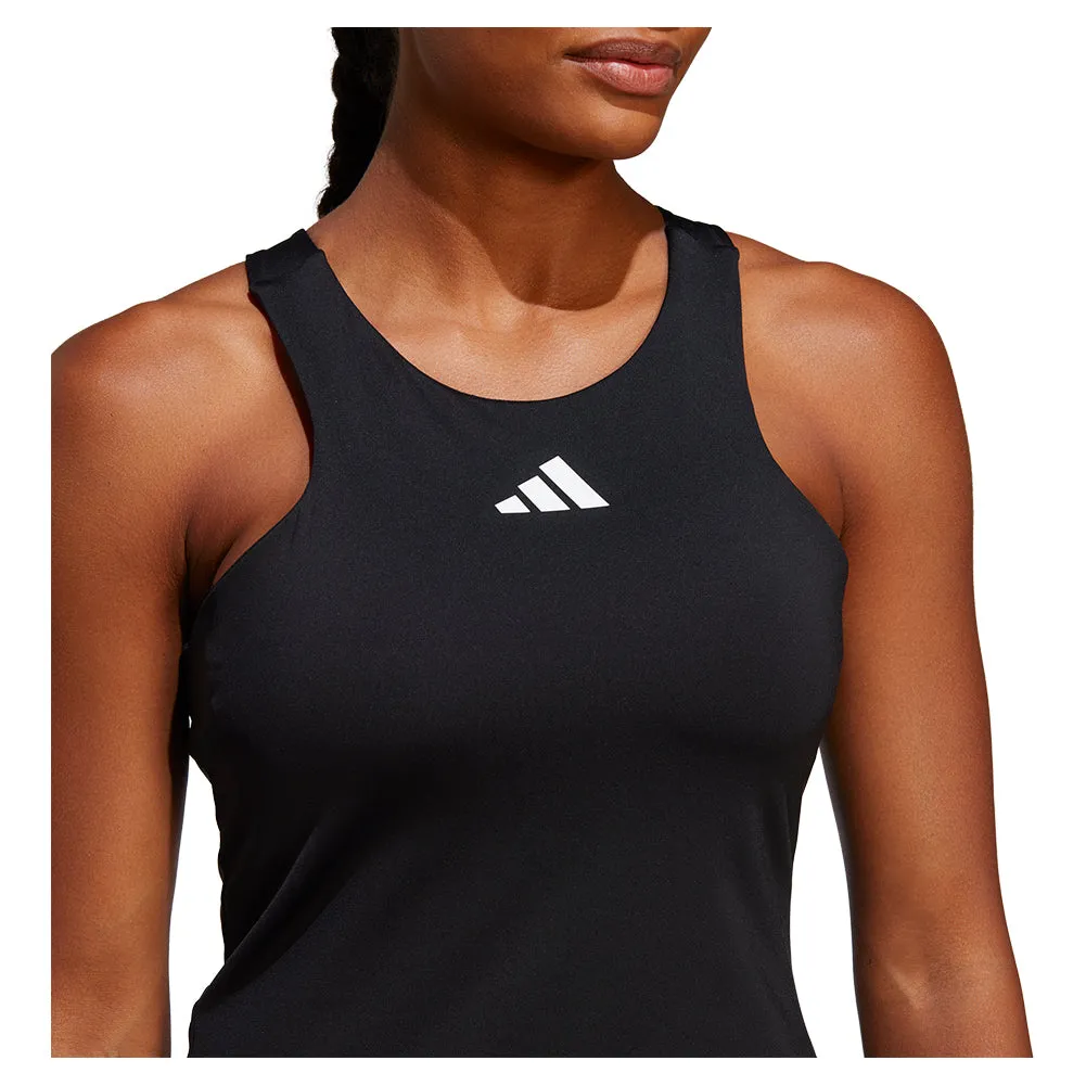 Women's Y-Back Tennis Tank Black