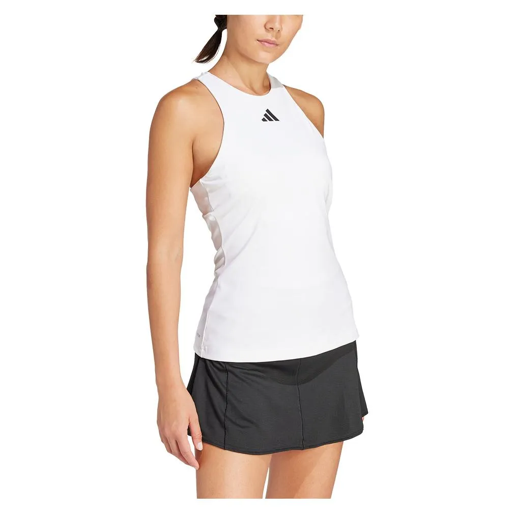 Women's Y Tennis Tank White